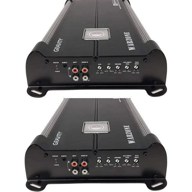 Gravity Audio WZ5000.1D Warzone 5000W Class D Amp 1/2/4 Ohm Stable with Remote Sub Control Gravity Audio WZ5000.1D Warzone 5000W Class D Amp 1/2/4 Ohm Stable with Remote Sub Control